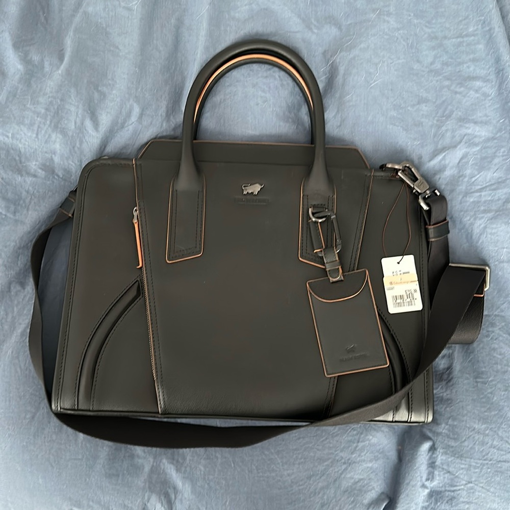 NWT Braun Buffel iconic carry-on briefcase 100% leather